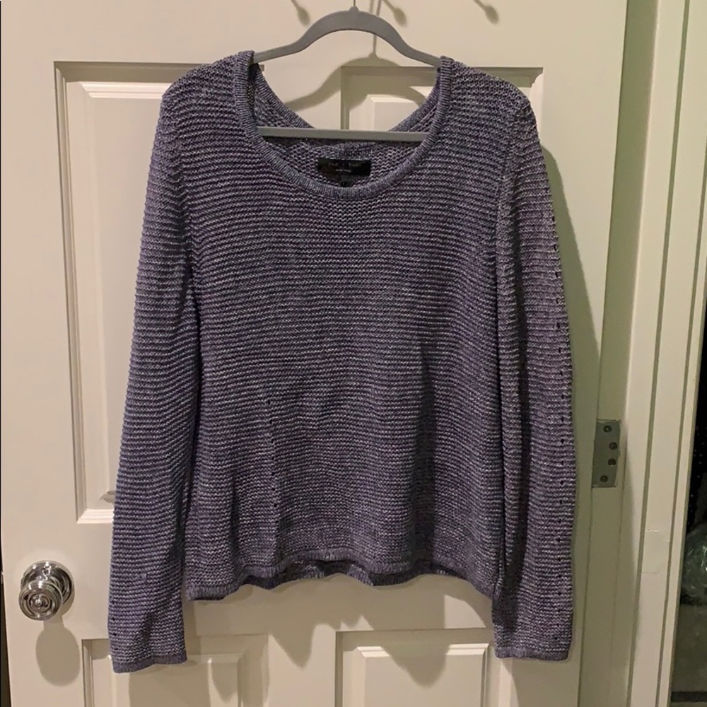 Rag and bone blue knitted sweater